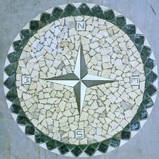Antica roma rosone mosaico - roma",