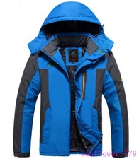 Giacche Invernali Uomo Cappotto Esterno Impermeabile Pile Spessore Panno Caldo Oversize