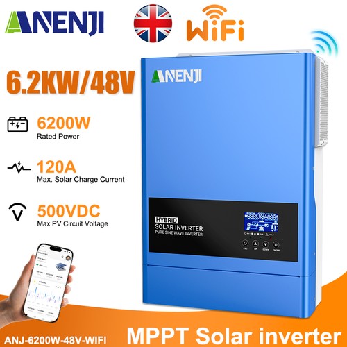 Inverter solare ibrido 6200w - ibrido,