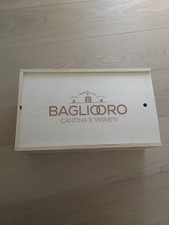 Scatola 2 Porta Vini In Legno 32,5cm X 19,5cm X 10cm