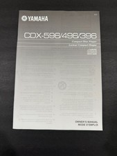 Yamaha CDX-596 / CDX-496 / CDX-396 Lettore CD Disc - Istruzioni - MANUALE UTENTE