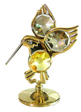 COLIBRI' GOLD SWAROVSKI ELEMENTS IDEALE PER BOMBONIERE