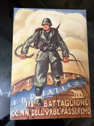 Cartolina militare milizia - cartolina,