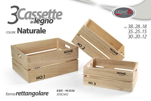 Cassette legno naturale - cassette,