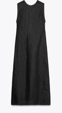 Abito midi nero Zara taglia M