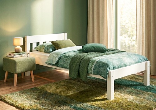 Solido letto bianco - , per