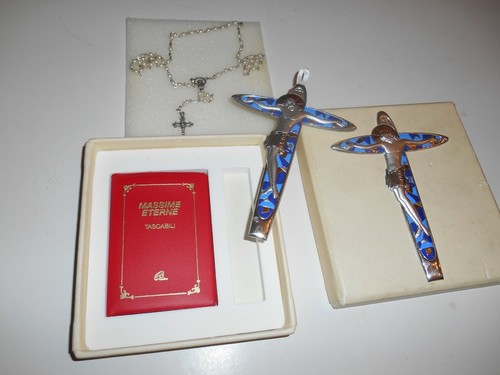 Crocifisso laminato argento - argento, e