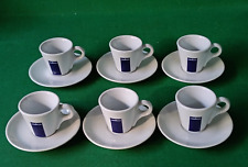 SET 6 TAZZINE + 6 PIATTINI DA BAR CAFFÈ LAVAZZA CUP & SAUCER PORTUGAL. CH75
