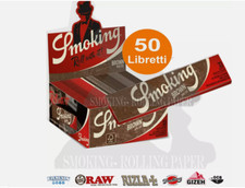 Cartine Smoking Marrone Lunghe Brown King Size Scatola 50 Libretti