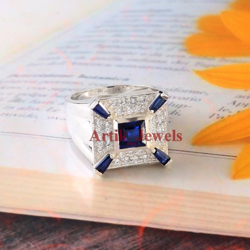 Anello zaffiro creato in - anello,