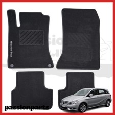 TAPPETI MERCEDES CLASSE B W246 DAL 2011 IN MOQUETTE CON RICAMO E 2 FISSAGGI 4PZ