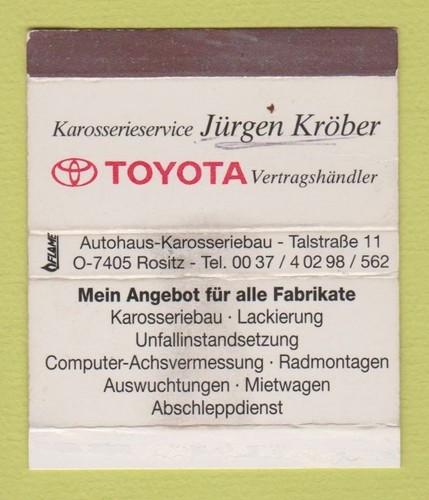 Matchbox jurgen krober - matchbox,