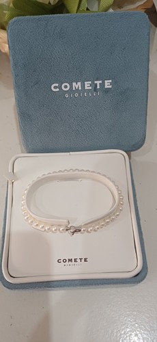 Bracciale perle oro bianco - e,