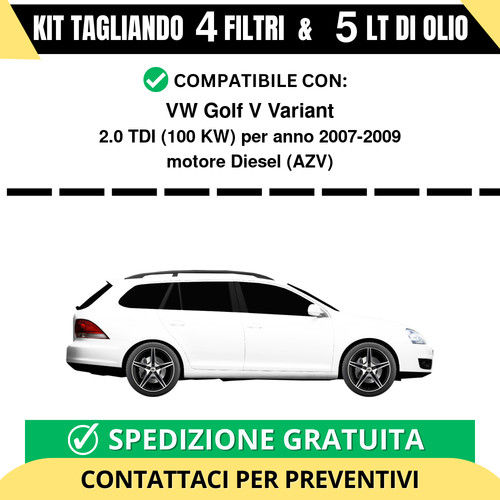 Tagliando per golf v - per,