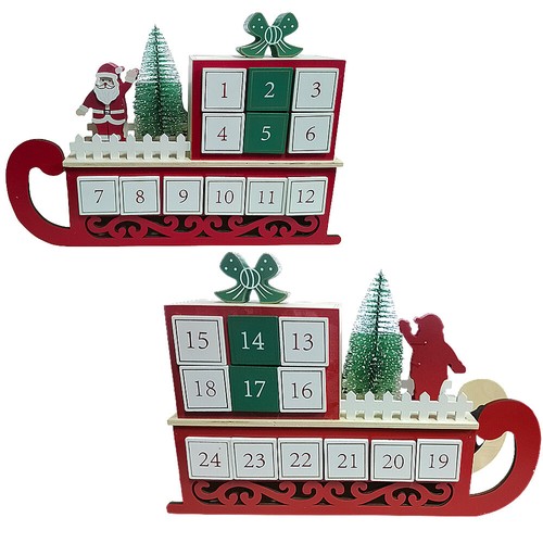 Calendario dell avvento slitta - calendario, dell'avvento