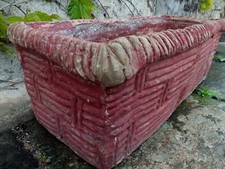 Fioriera Vintage in Terracotta – Effetto Cestino Intrecciato 