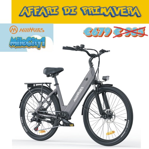 Bicicletta elettrica hillmiles - bicicletta,