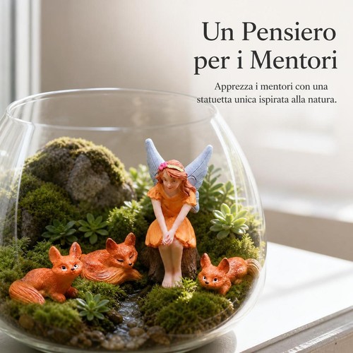 Statuette fatina volpe in - volpe,