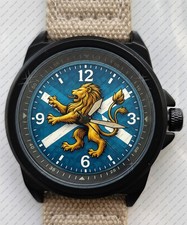 Orologio Da Polso Unico Serie Stealth Con Bandiera Scozzese Del Leone Rampante