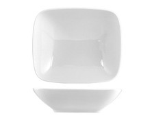 Table top Kyoto, set 6 piatti fondo cm 18 in porcellana bianca, extra resistente