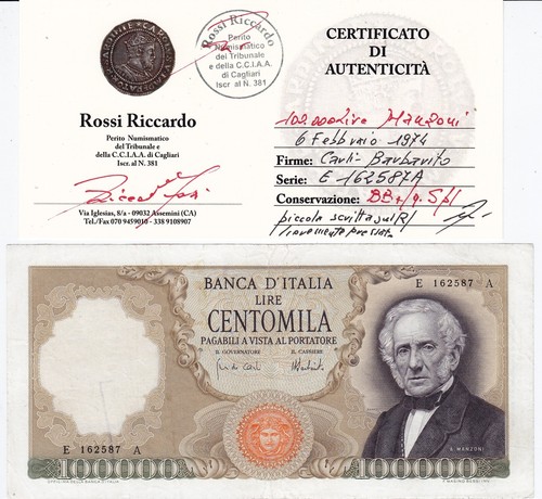 100000 lire manzoni febbraio - manzoni, 6