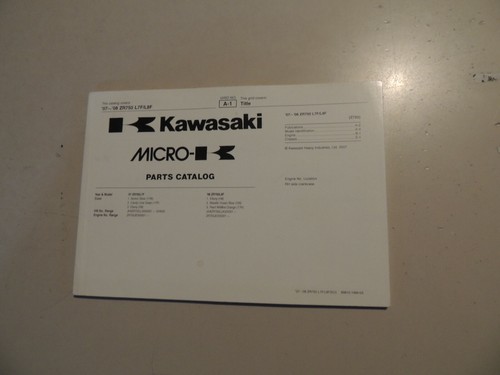 Catalogo ricambi kawasaki - ricambi, z