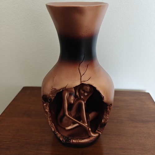 Vaso resina effetto - vaso,