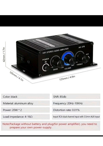 Amplificatore audio fi - amplificatore,