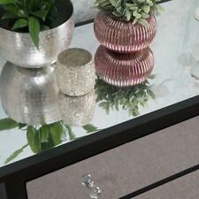 SPECCHIO SPESSO SPECCHIATO ARGENTO 45 cm cromo adesivo retro plastica autoadesivo vinile