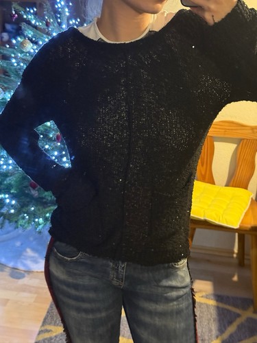 Giacca nera con paillettes