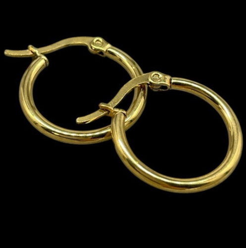Orecchini cerchi color oro - orecchini,