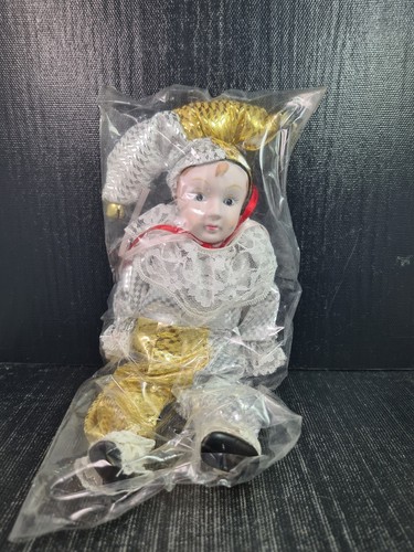Clown porcellana con vestito - clown,