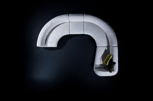 Divano semicircolare forma - divano, a