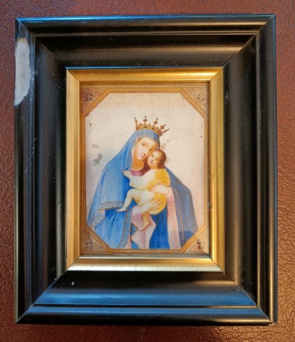 Antique hand painted - , icon