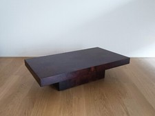 Briar coffee table in the style of Willy Rizzo, Aldo Tura, 1970s - monoattico