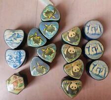 15 Scatole Porta Pillole, Scatolette Laccate Santa Lucia Da Collezione Primavera