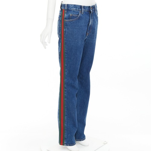 Jeans gucci blu misto - jeans, cotone