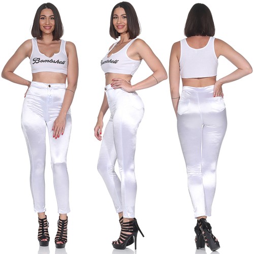 Pantalone donna raso - , alta