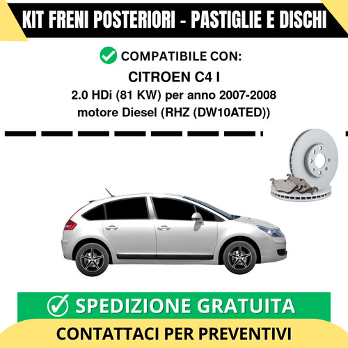 Kit freni posteriori per - freni,
