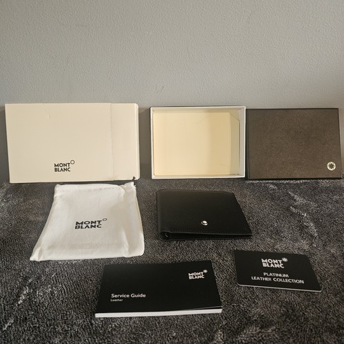 Montblanc platinum leather - platinum,