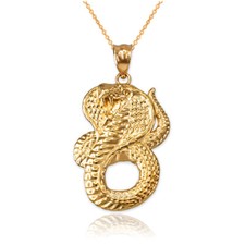 Collana con ciondolo serpente