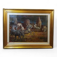 QUADRO PRESENZE INQUIETANTI [...] - SILVIO CRESPI 1991 - OLIO SU TELA