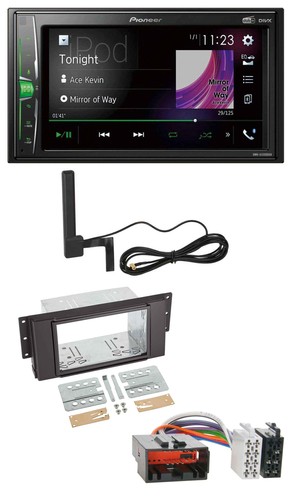 Pioneer mp3 dab aux 2din - mp3,