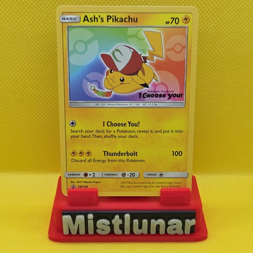Ash pikachu sm108 promo - ash's,