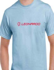 T-shirt Leonardo compagnia aerospaziale italiana Roma aereo jet difesa appaltatore maglietta