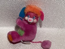 Peluche giocattolo peluche clip-on Popples tascabile Mattel 1986 vintage