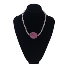 Collana Agata Rosa Girocollo