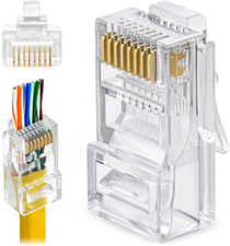 25 Pz Connettori Passanti RJ45
