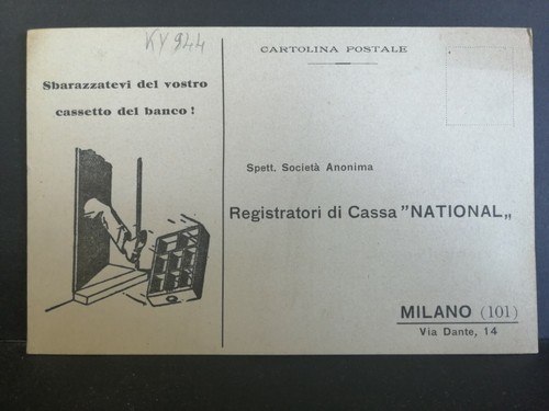 Cartolina milano registratori - milano,