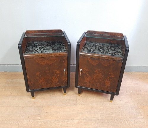 Coppia comodini vintage art - di,